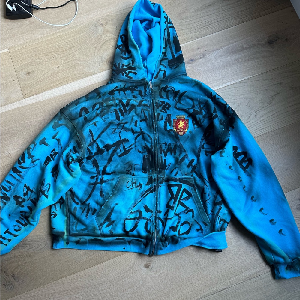 Balenciaga Blue Skater Zip Up